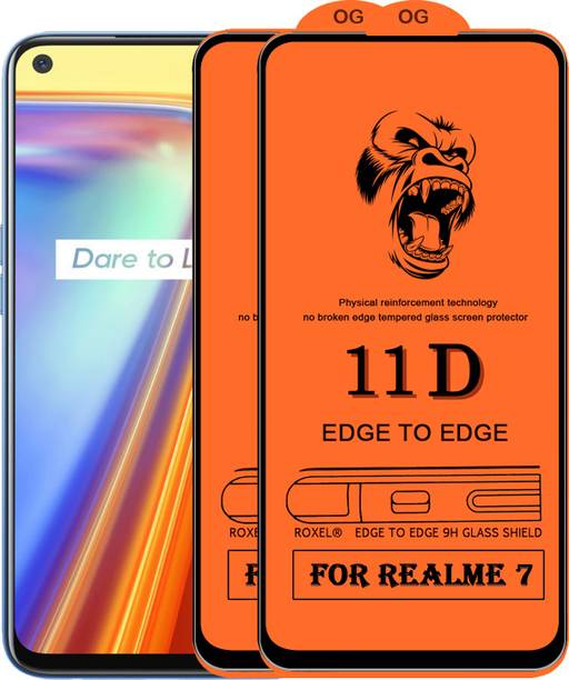 SoftTech Edge To Edge Tempered Glass for Realme 7
