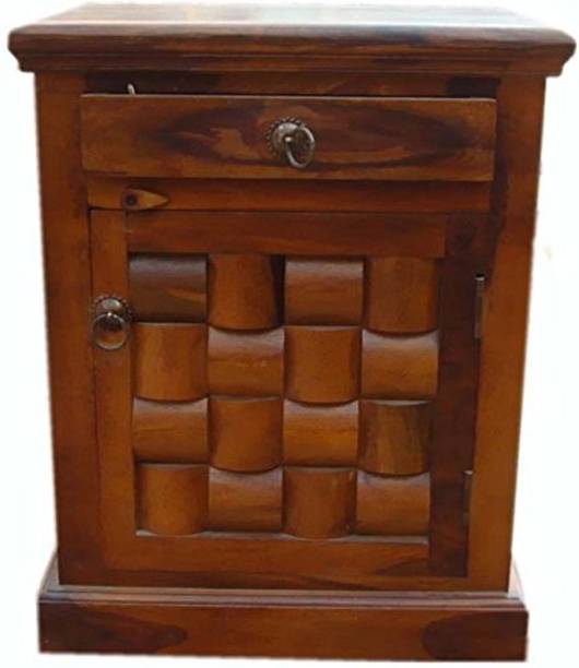 BM Wood Furniture Solid Wood Bedside Table for Bedroom | Bed Side Drawers Cabinet | Solid Wood Bedside Table