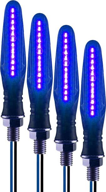 ShopGlobal Front, Rear, Side LED Indicator Light for Bajaj, Bullet, Datsun, Hero, Honda, KTM, Kawasaki, Royal Enfield, TVS, Universal For Bike, Yamaha 3 Series, 4 Series, 5 Series, 6 Series
