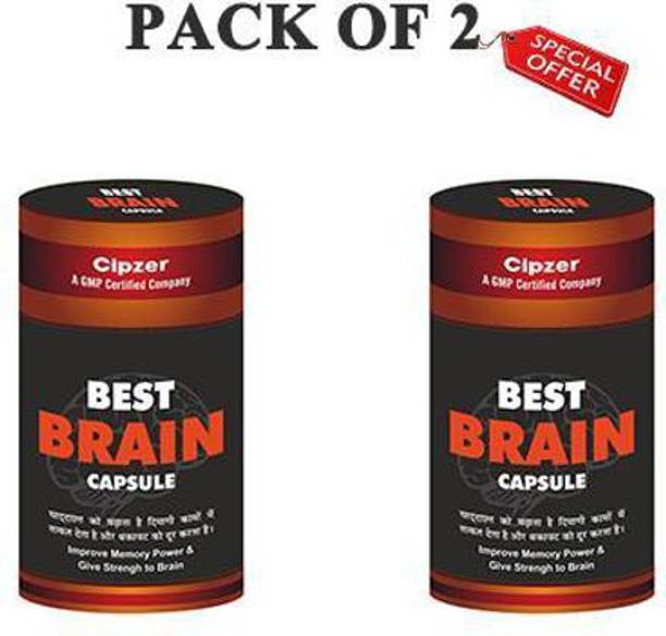 CIPZER BEST BRAIN CAPSULE-Herbal Memory Booster Supplement