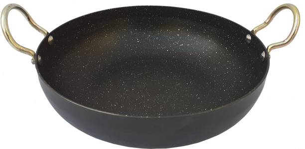 Navghar IRONICA Series nonstick Kadahi/Iron Karahi. Kadhai 24 cm diameter 2.5 L capacity