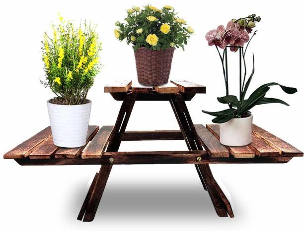 Jimkia Folding Table/Wooden Side Table/End Table/Plant Stand/Book Stand/Foldup Table/Wooden Folding Table Solid Wood End Table