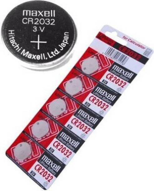 PREMBROTHERS Maxell CR2032 3V Button Cell (Pack Of 5)for Wrist watches, Calculators, Heart-rate monitors, Toys &amp; games and Personal organizers  Battery
