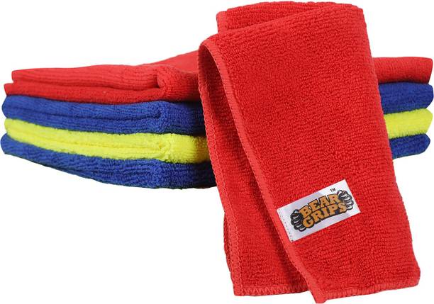 Bear Grips premium 300 GSM, lint free and scratch free, Size 40 X 40 cms Wet and Dry Microfiber Cleaning Cloth