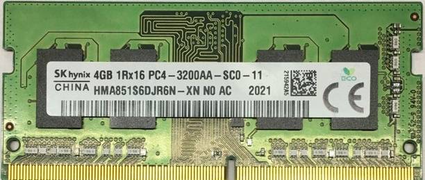 Hynix DDR4 1RX16 3200AA DDR4 4 GB (Single Channel) Laptop (HMA851S6DJR6N-XN)