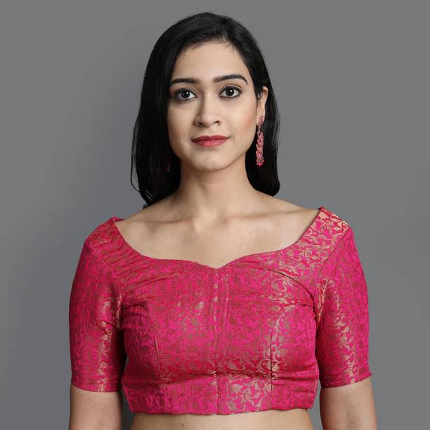 VILLAGIUS Woven Dharmavaram Jacquard Saree - Image 4