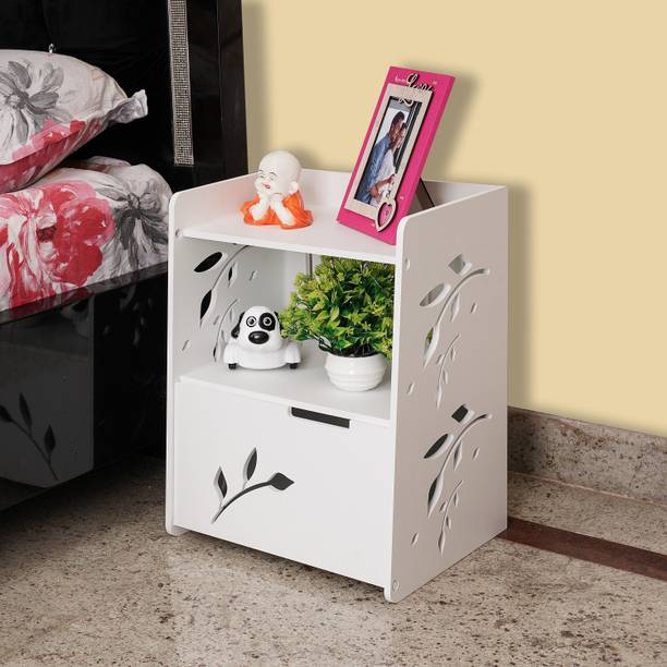 SS ARTS Bedroom Night Lamp Stand Utility Cabinet Engineered Wood Bedside Table