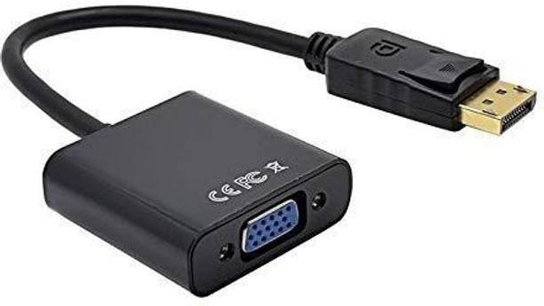 TERABYTE VGA Cable 0.25 m Display Port (DP) Male to VGA Female Adapter/Converter (25CM)