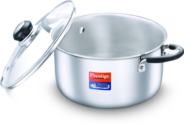 Prestige Tri Ply Pot 24 cm diameter 5.5 L capacity with Lid