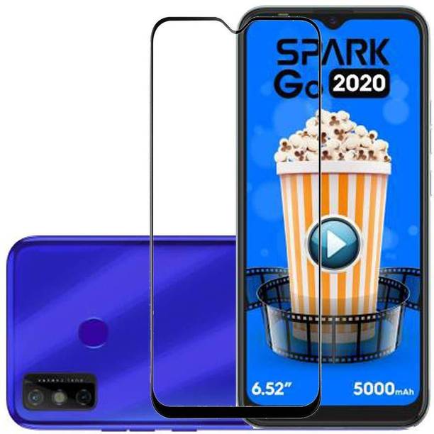 FlipSmartGuard Edge To Edge Tempered Glass for TECNO SPARK GO 2020