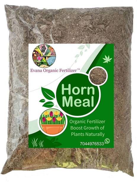 Evana Organic Fertilizer Horn Meal for Plants | Organic Manure | Fertilizer for gardening Fertilizer