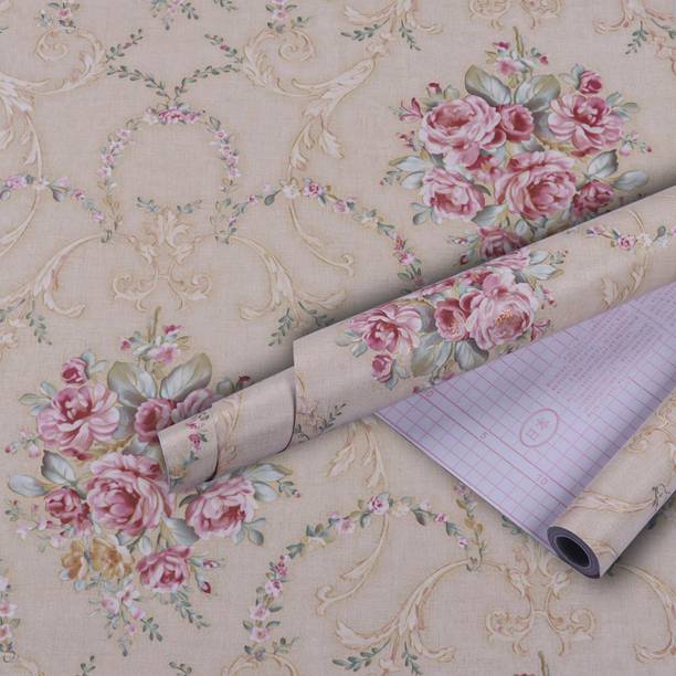 WolTop Floral & Botanical Pink Wallpaper
