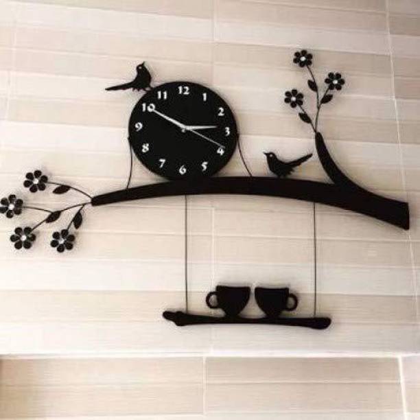 NVD Analog 18 cm X 16 cm Wall Clock