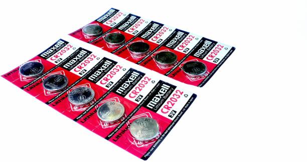 PREMBROTHERS Maxell CR2032 3V Button Cell (Pack Of 10pcs)for Wrist watches, Calculators, Heart-rate monitors, Toys &amp; games and Personal organizers  Battery