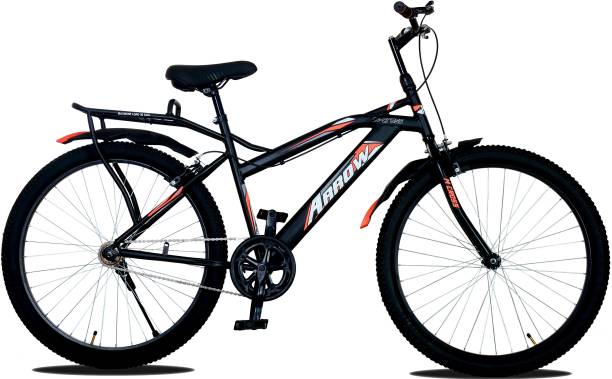 MODERN Arrow 26T City Bike/Cycle In Built Carrier (Matte Black) 26 T Road Cycle