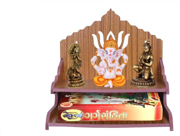 Rudrax Art and Craft Wooden Temple Beautiful Plywood Mandir Pooja Room Home Decor Office OR Home Temple Temple Wooden Beautiful Plywood Mandir Pooja Room Home Decor Office OR Home Temple Wall Hanging Product Engineered Wood Home TempleWooden Singhasan Temple for God, Laddu Gopal Sinhasan for Pooja Mandir, Singhasan for Diwali, Durga Pooja, Navratri, Ganesh Chaturth Engineered Wood Home Temple  (Height: 29 cm) Engineered Wood Home Temple