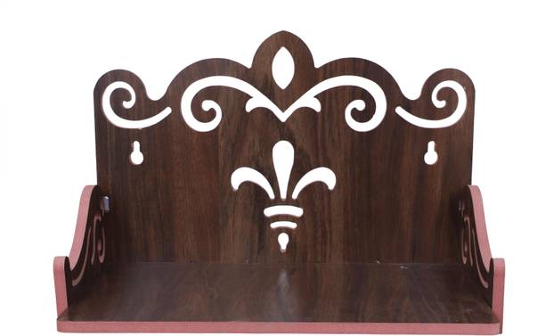 Rudrax Wooden Singhasan Temple for God, Laddu Gopal Sinhasan for Pooja Mandir, Singhasan for Diwali, Durga Pooja, Navratri, Ganesh Chaturthi - Multicolor (8 * 8 * 11 Inch) Engineered Wood Home Temple  (Height: 20.32 cm) Engineered Wood Home Temple