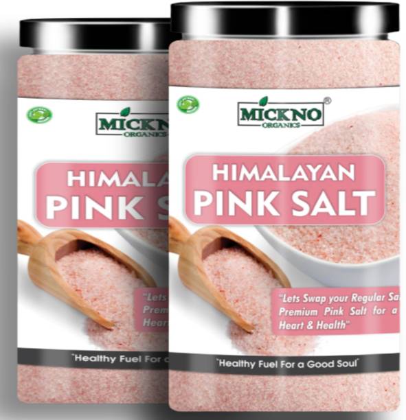 mickno organics 1 kg Himalayan Pink Rock Salt FINEST POWDER Organic for weight loss & Daily Healthy Cooking ( Imported ) Himalayan Pink Salt