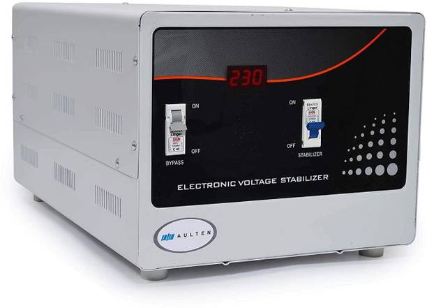Aulten 10 KVA COPPER 90V - 300V 8000W Heavy Duty Mainline Voltage Stabilizer for Home for Single Phase