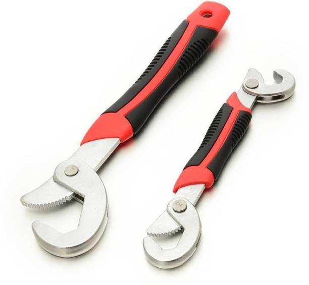 Wrench Set 01 Red Snap-N-Grip Multi-purpose Universal Tool Double Sided Adjustable Wrench Set (Pack of 2) Double Sided Double Sided Speed Wrench