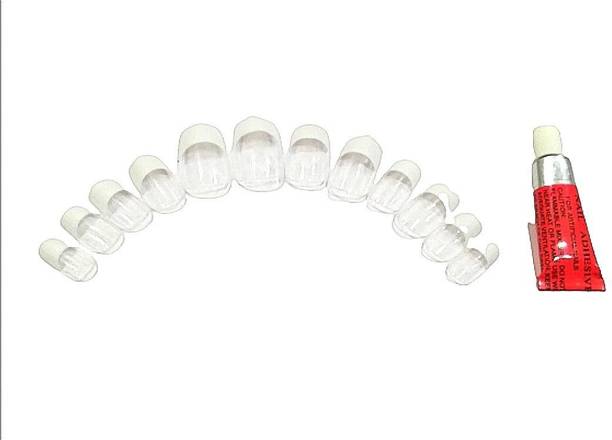 Three Elements fake nail extension transparent white