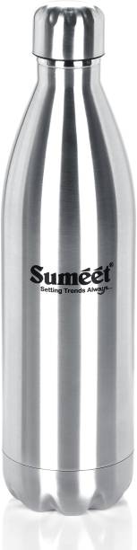 Sumeet Double Wall Water Bottle,24 Hours Hot & Cold 1000 ml Flask