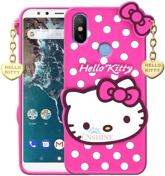 SUNSHINE Back Cover for Mi Redmi Y2 Hello Kitty Case | 3D Cute Doll | Soft Girl Back with Pendant