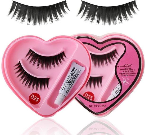 THTC False Eyelashes for Pretty Eye Makeup with Glue
