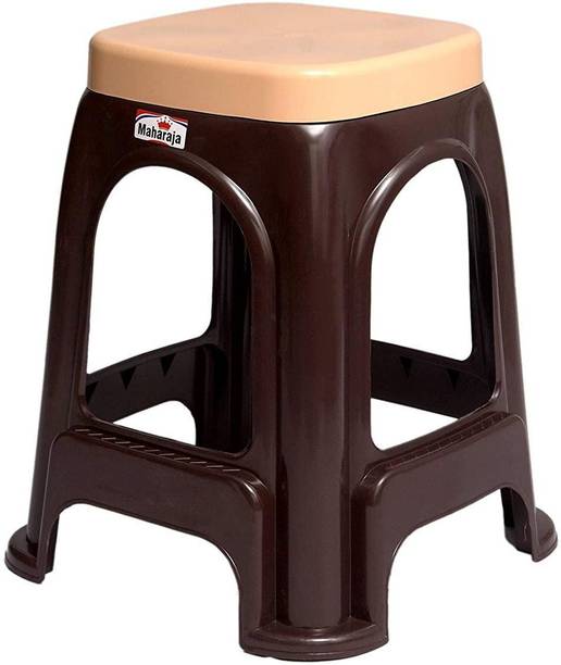 COMFORT Creation Strong & Sturdy Plastic Stool for Multipurpose Use (Brown) Stool