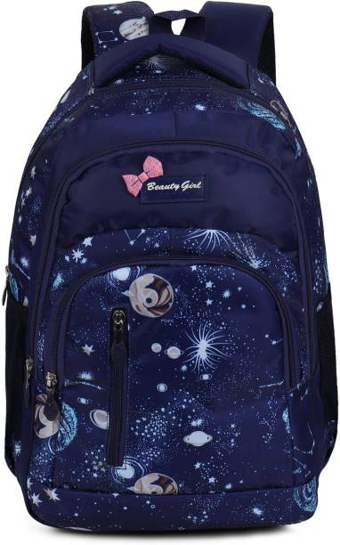BEAUTY GIRLS GIRLS Polyester 30 L DESIGNER FLOWER PRINT School Backpack for Girls 30 L Backpack