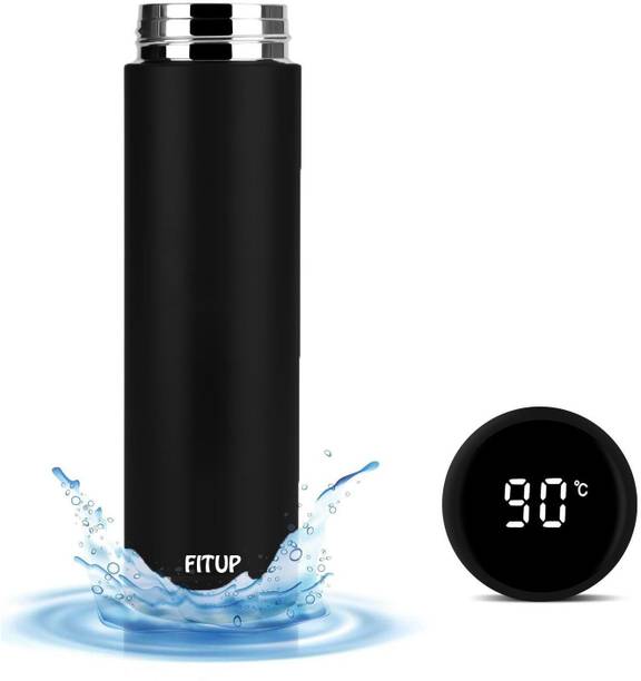 Red-sunset Insulated Water Bottle with LED Temperature Display 500 ml Bottle