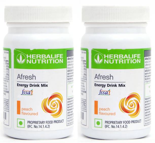 HERBALIFE Afresh Energy Drinks Mix Peach 2 Pcs Flavour (2 pcs ) Sports Drink