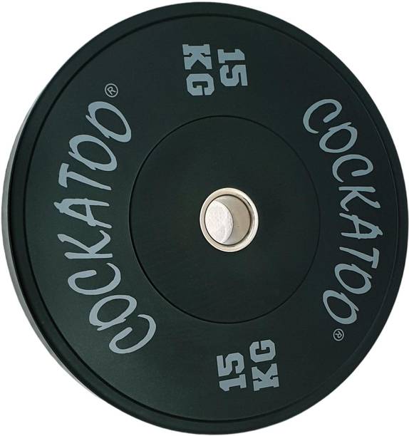 COCKATOO 15 kg BUMPER PLATES OLYMPIC BARBELL BAR WEIGHT PLATES Home Gym Combo