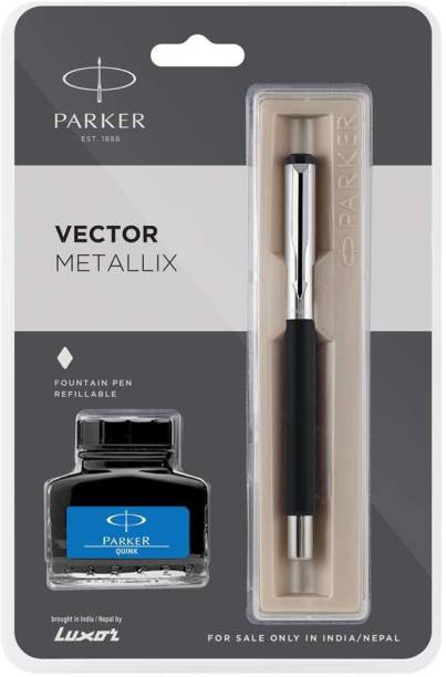PARKER PARKER vector metallix black (f)with quink Fountain Pen Fountain Pen