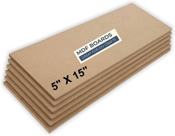 VARIETY 15 X 5 MDF HARDBOARD PACK OF 6 Wooden Geometric Object