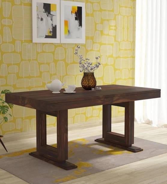 WOOD OASIS Solid Wood 6 Seater Dining Table