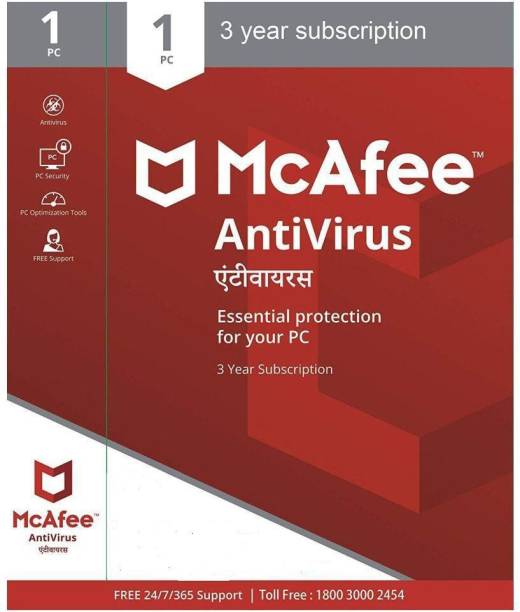 McAfee Anti-virus 1 User 3 Years (Renewal)