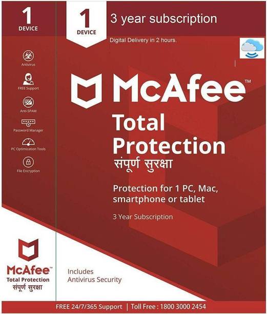 McAfee Total Security 1 User 3 Years (Renewal)