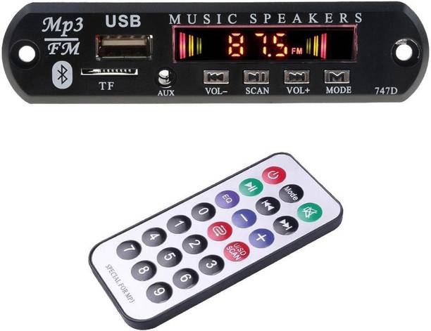 Right Gear Audio Player MP3 Decoder Board 12V Module With Remote. FM, USB & Bluetooth Connectivity. AM4 MP3 Player