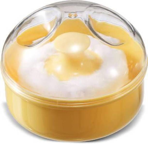 Jeeny Baby Skin Care Baby Powder Puff with Box Holder Container for New Born and Kids for Baby Face and Body (Multicolor)