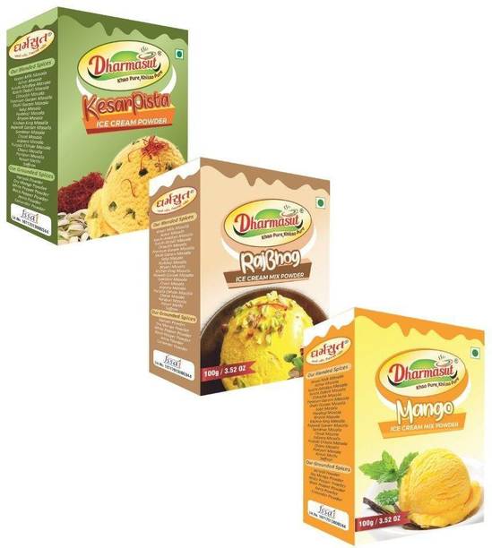 Dharmasut Kesar Pista + Rajbhog + Mango Ice Cream Powder 300 g