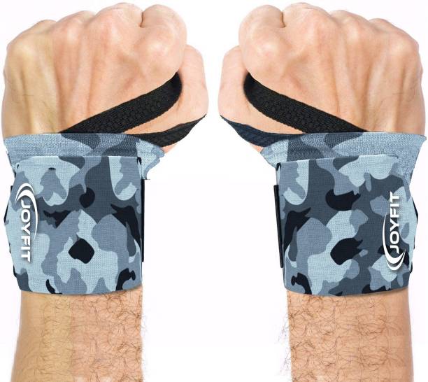 Joyfit Wrist Wraps with Thumb Loop for Weightlifting, Fitness Workouts - Adjustable Wrist Support