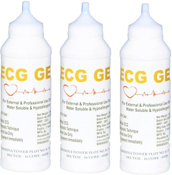 AQUATIOS GEL ECG Gel for Electrocardiography & Physiotherapy Purpose (Pack Of 3) Ultrasound Machine