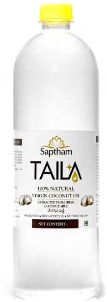 Saptham Taila 100% Cold Pressed Virgin Coconut Oil PET Bottle