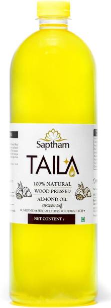 Saptham Taila 100% Wood Pressed / Cold Pressed Almond Oil PET Bottle