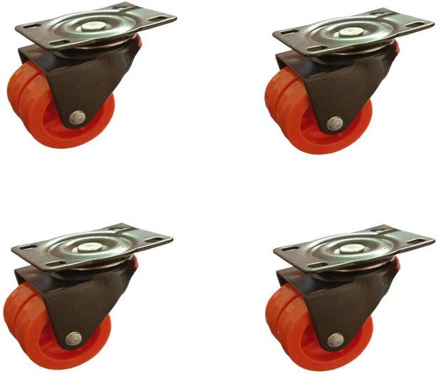 droptech D/55 Moving Double wheel Swivel Furniture Caster