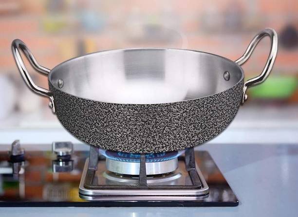 Navghar INDIAN premium range of aluminium kadhai Kadhai 23 cm diameter 2.1 L capacity
