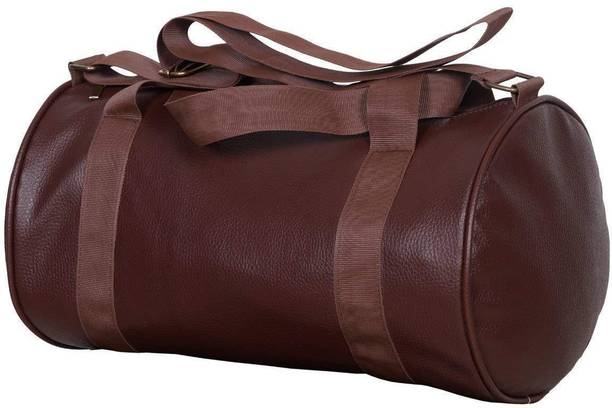 Nashwah Duffel Gym bag 2 Pocket Compartment (Brown) 011-Gym::Fitness