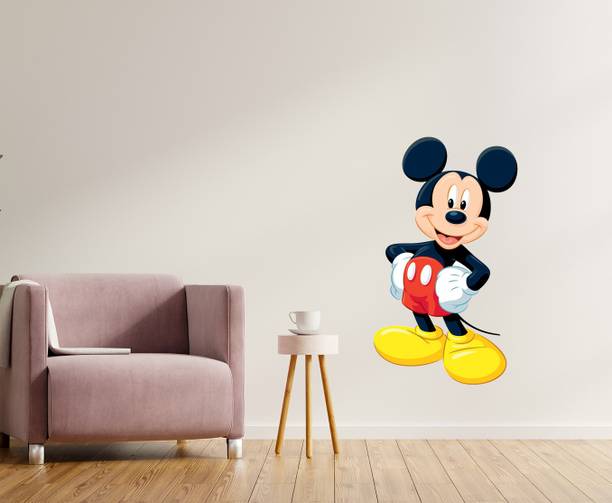 Masstone 42 cm Mickey Mouse Cartoon Animation Wall Sticker Self Adhesive Sticker