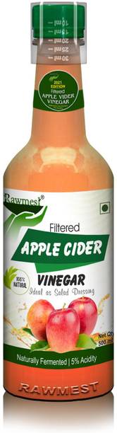 Rawmest Filtered Apple Cider Vinegar | 100% Natural, Filtered and fermented to 5% Digestive Property Vinegar